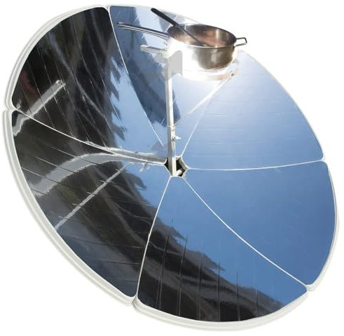 LYFDPN Cuiseur Solaire à Concentration, Four Solaire parabolique à Haute efficacité 1800W, Barbecue de Camping en Plein air Cuisson des Aliments Outil de Chaleur à Concentration