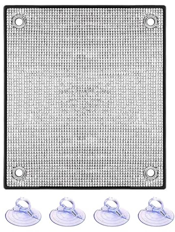 Cooalinar Pellicola Solare in Alluminio,Pellicola Protezione Solare Oscurante con Ventosa,Facile da Installare E Rimuovere,Adatto A Camere da Letto,Bagni E Uffici