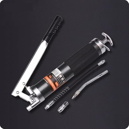 Harden Pro Grease Gun, 500cc, Heavy-Duty Cast Head with Ergonomic Lever Grip, High-Pressure Oil Outlet