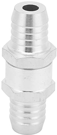 Clapet anti-retour unidirectionnel anti-retour en alliage d'aluminium universel pour carburant, essence, huile, essence, eau (16 mm)