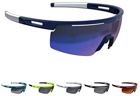 BBB Cycling Fahrradbrille Avenger | Herren und Damen Sportbrille Sonnenbrille Radsport | mit Wechselgläsern | Polycarbonat | MTB Rennrad Urban | BSG-61