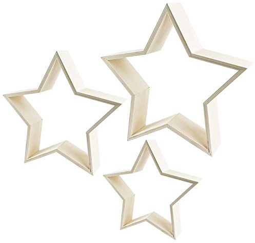 Stelle | Cornice in legno | Disponibile in tre diverse misure | 3 pezzi