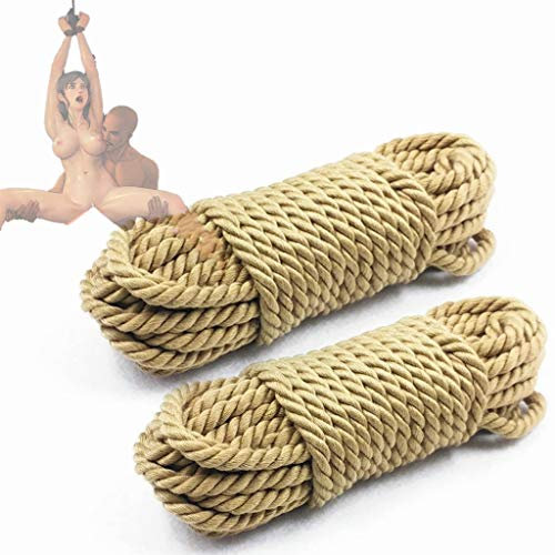2Packing de Chanvre Corde Douce Multifonctionnel, adapted pour Les Hommes et Les Femmes