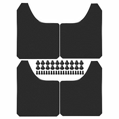 Frankberg 4x Mud Flaps Fender Mud Guard Front and Rear Compatible with Estate Saloon SUV Hatchback Cabriolet Coupe MPV Pickup Lorry All Bodystyle Black 153.5 * 117.3 [IN]