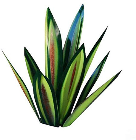 YIWOYI Künstliche Tequila-Statue, rustikale Agave, Pflanze, Terrasse, Hof, Dekoration, Metall, Tequila-Skulptur, Gartendekoration, Outdoor, Verkauf, groß, (grün, 65 cm)