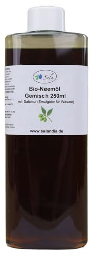Sala 2x Bio-Neemöl kaltgepresst mit Salamul (ersetzt Rimulgan) Emulgator fertig gemischt 250 ml PET (500ml)