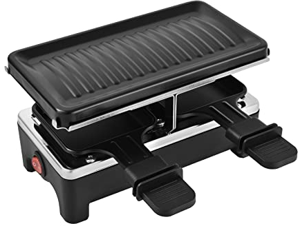 Kalorik TKG RAC 1018 Appareil à raclette électrique pour 2 personnes avec 2 poêlons à raclette Surface de cuisson 400 W Noir