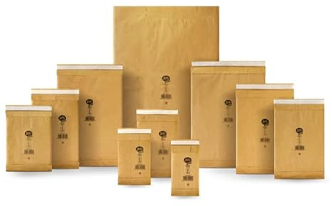 100 Papier Polsterversandtaschen Papiertaschen Polstertaschen aus Papier von dimapax (Gr. 03 Padded Bag 195 x 343/210 x 343 mm)