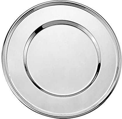 Wilkens Platzteller „Timeless“ – 18/10 Edelstahl poliert (Ø 30 cm) – Unterteller/Charger Plate – inkl. Geschenkkassette – elegantes Tafel‑Accessoire