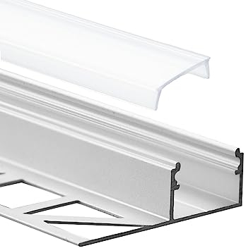 GX-FP2 LED Premium Alu Fliesenprofil 10mm silber 2m opal