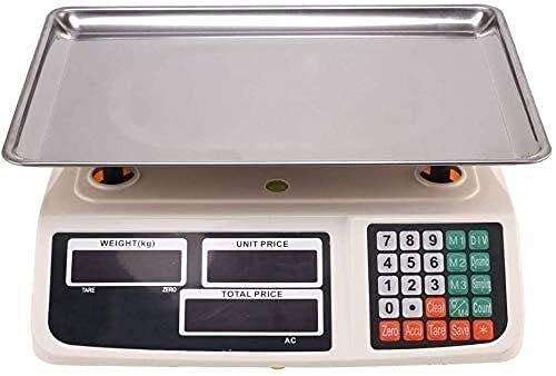 Balance de Cuisine, Balance numérique Balance électronique de haute précision Balance électronique de calcul des prix en acier inoxydable for les usines Magasin de vente au détail Cuisine Restaurant N
