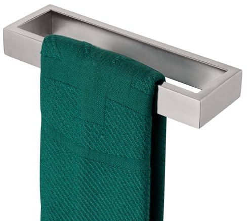 KOKOSIRI Towel Ring Brushed Nickel Hand Towel Hanger Holder 9-Inch Kitchen Rack Stainless Steel for Bathroom Hardware Wall Mount, 1 Pack B4008BR-L9
