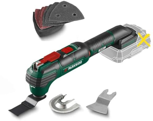 PARKSIDE PAMFW 20 - Attrezzo multifunzione a batteria da 20 V, senza batteria/caricatore compatibile Bosch Starlock Multimaster
