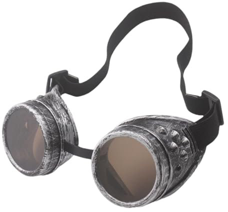 Viktorianische Steampunk Brille - Retro Gothic Make-up Requisiten | Cyber Brille Viktorianische Brille Herren Polarisierte Sonnenbrille Retro Rund für Versammlungen, Halloween, Versammlungen
