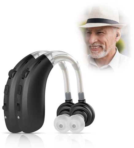 Britzgo Sencillo y fácil de manejar Ajuste de 6 velocidades Calidad de sonido HD (par) (negro)