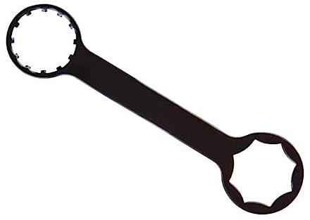 INOOMP Vorderradgabelschlüssel Doppelkopf Aus Robustem Stahl Langlebiges Fahrradwerkzeug Kompakt Und Tragbar Für Mountainbike Vordergabel Reparatur Und Wartung