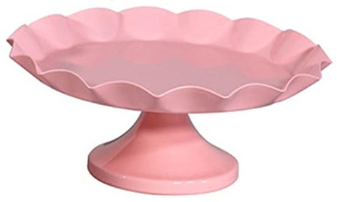 Elegant Multifunktionell Tårtvisningsställ, Stabilt Tårtfatställ för Cupcake, Dessert, Frukt, Enkelt Tårtfatställ, Rosa (Medium 4,75L)