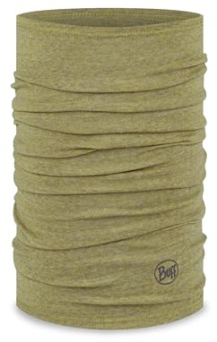 Buff Merino midweight halsvärmare herr dam vuxen, multifunktionell halsduk 100% merinoull, vandring, utomhus, hållbar, lätt, en storlek, brun