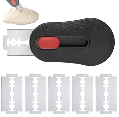 Missmisq Cuchillo De masas, Cuchillo Para Cortar masas, Herramienta De Corte De Pan, Cuchillo De Panadero Con 5 Cuchillas, Cuchillo De Panadero, Cuchillo Para Raspar Pan, Herramienta Para Cortar Pan
