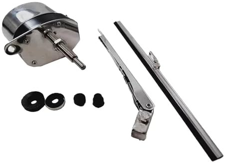 Windscreen Window Wiper Moteur Wiper Motor Smooth Efficient Wiper Motor 110-degree Swing Clear Visibility For Various Weather Conditions Hotrod Street Rod