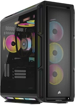 Corsair Vengeance A8200 Gaming PC - raffreddato a liquido AMD Ryzen 7 9800X3D, NVIDIA GeForce RTX 5090 GPU Dominator Titan RGB DDR5 Memory 2+4TB M.2 SSD - Nero