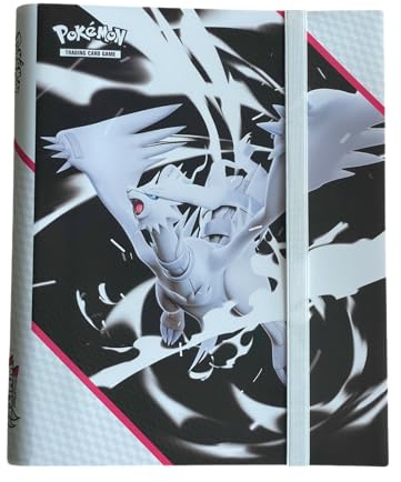 Compatible con Pokemon Llamas Blancas Reshiram Álbum de 9 bolsillos para 360 tarjetas coleccionables White Flare Binder/Portfolio