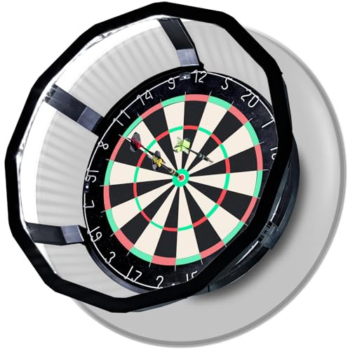 Dartboard-Beleuchtung – 360 Dartboard Light – Bnehmbar Dartboard Lighting System –Passend für 18-Zoll-Dartboards –Keine Magnetic Light bar