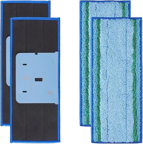 Mop Pad，Compatible for Braava，Jet M6 Robot Mop Wet Mopping Pad Washable Replacement Cleaning Pad(4pcs)