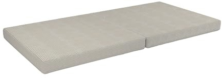 POKAR Matratze für Modulares Kindersofa | Faltmatratze 160x80x8 cm | Ergänzungselement für Spielsofa aus Schaumstoff mit Cord-Bezug | Oeko-Tex 100 Zertifiziert | Sandige Dämmerung