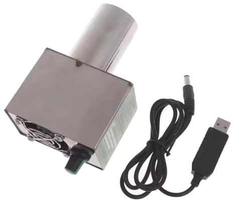 KESOTO Ventilador soplador USB para Barbacoa, Encendedor de carbón, Ventilador soplador de para Parrilla al Libre y Camping.
