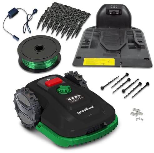 Robot Tondeuse 20V avec Fil périmétrique - Largeur de Coupe 18cm | 900M²