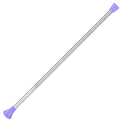 Bonalake Bâtons pour virevolter, bâton virevoltant en Acier Inoxydable avec poignée antidérapante, bâtons pour la Performance de Gymnastique, entraînement de Danse, activités Scolaires Style 2 Baton