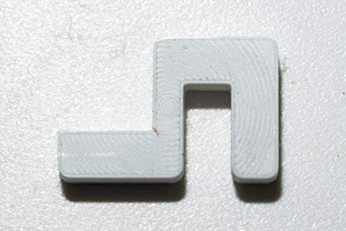 Garnelen Tom U-Line Abdeckscheibe Halter für Wandstärke 5 mm, Deckelstärke 4 mm, weiß, 4 STK.