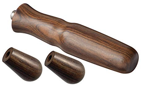 Scarlet Espresso Precioso Precioso Wooden Handle for Sieve Carrier with M12 Stainless Steel Screw for Rocket Bezzera La Marzocco etc. 1 x Griff2 + 2 x Kipphebel Set Sandelholz - Dunkelbraun