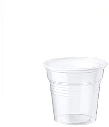 Palucart 1000 Bicchierini Caffe Plastica Bicchiere di Colore Trasparente 80cc bicchieri Bar macchinetta del caffè