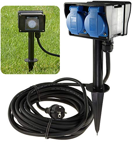 Columna de energía con columna de enchufe individual y juego de columna y estaca.