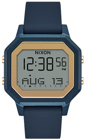 Nixon Siren SS A1211 - Digitale Sportuhr für Damen (36mm Zifferblatt, 18mm-16mm Silikonband)
