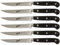 Berkel - ADHOC SET 6 COLTELLI DA BISTECCA NERO LAMA LISCIA