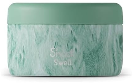 S'well S'nack Stainless Steel Food Container, 10 Oz, Peppermint Tree, Double-Layered Insulated Bowls, BPA-Free