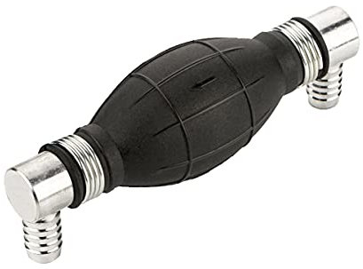 LST Handpumpe Umfüllpumpe rechklig für Benzin, Diesel, Wasser & Öl, uelle Kraftstoffpumpe Siphonpumpe mit 90 Grad Anschluss für 10mm Schlauch-Innendurchmesser