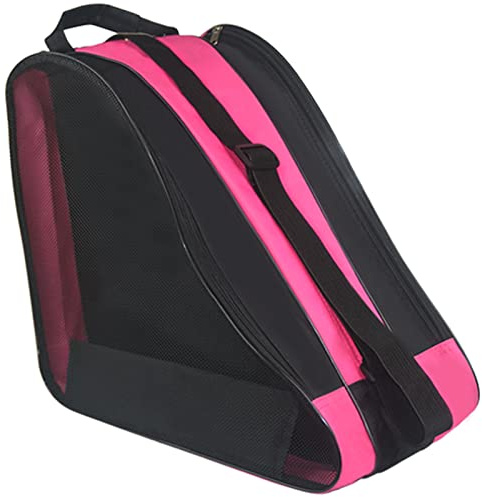 Gooyule Roller Skate Bag, Adjustable Shoulder strap Ice Skate Bags for Girls Boys and Most Adults, Large Capacity Skate Bag Fits Quad Skates, Inline Skate and Most Roller Skating Accessories