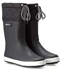 Aigle Giboulée 2 Gummistiefel, Schwarz/Weiß, 32 EU
