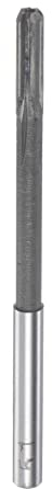 sourcing map Spannen Reibahle 5.1mm H7 Hartmetall Spitze Gerade Flöten Rund Schaft Drehmaschine Fräser