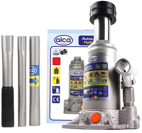 alca Hydraulic Car Bottle Jack Lifting Stand With Rubber Pad For Car Van Campervan (8 Ton Bottle Jack 432200+RM)