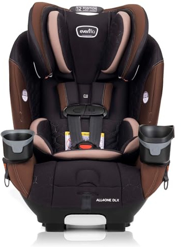 Evenflo EveryFit/All4One 3-in-1 Convertible Car Seat w/Quick Clean Cover (Belmont Brown)