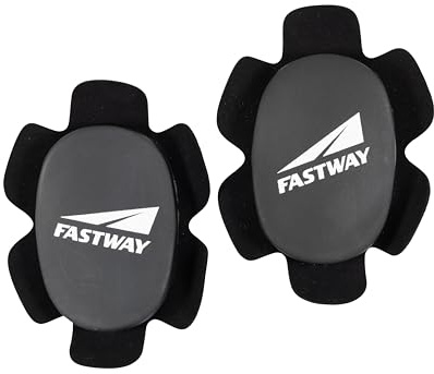 FAST WAY UNI 221 Slider, Knieschleifer Motorrad, Flache Form, Hohe Abriebfestigkeit, Geringes Gewicht, Motorrad Knieschleifer mit Klettbefestigung