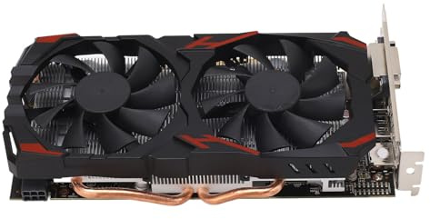 RX 580 8GB, Graphics Card For Gaming Pc Quiet Plug and Play Graphics Card with Dual Fans RX 580 8GB 256BIT Computer Gaming Graphics Cards Tarjeta Gráfica For Desktop PCs (580 8G