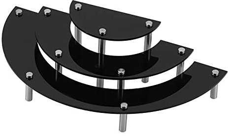 Présentoir à Cupcakes, Tour à Cupcakes en Acrylique à 3 Niveaux, Présentoir à Gâteaux, Support à Cosmétiques, Support à Desserts avec Tube de Support en Os, Présentoirs pour