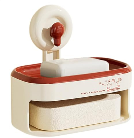 Jabonera con ventosa, jabonera con ventosas, recipiente para jabón, caja de jabón para pared, sin taladrar, jabonera para casa, lavabo, ducha