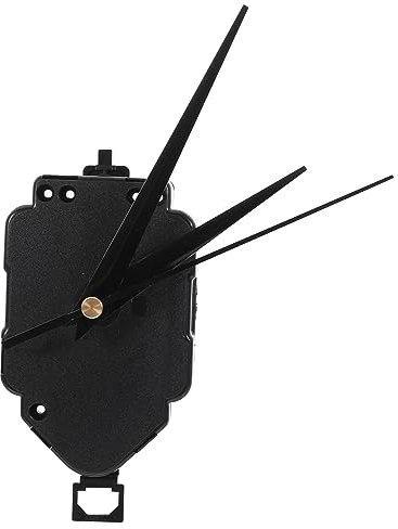 HOMSFOU Selbstgemacht Pendeluhrwerk Satz Kunststoff Ersatzuhrwerk Mit Zeigern Stabile Präzision Uhrwerk Bausatz Für Wanduhr Reparatur Und Selbstbau